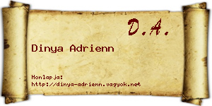 Dinya Adrienn névjegykártya
