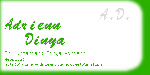 adrienn dinya business card